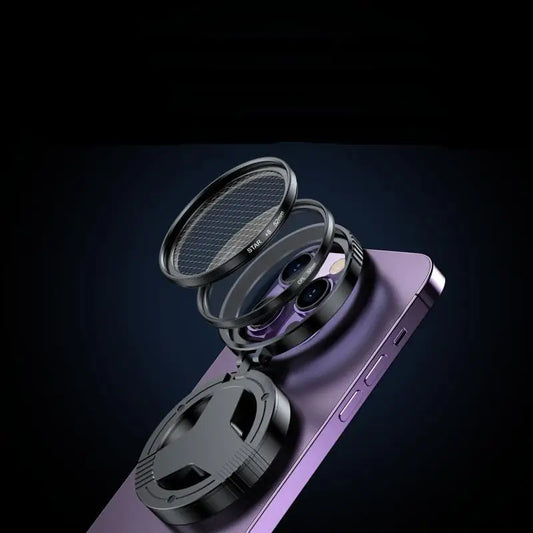 Kit de filtre CPL magnétique 52 mm avec clip pour téléphone MagSafe 16 : lentille polarisante circulaire professionnelle
